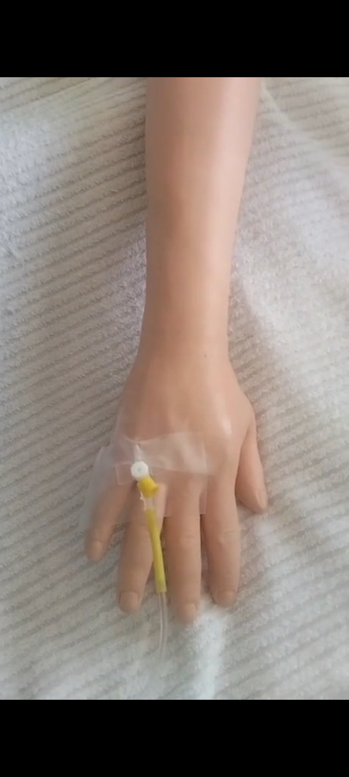 Phlebotomist drawing blood